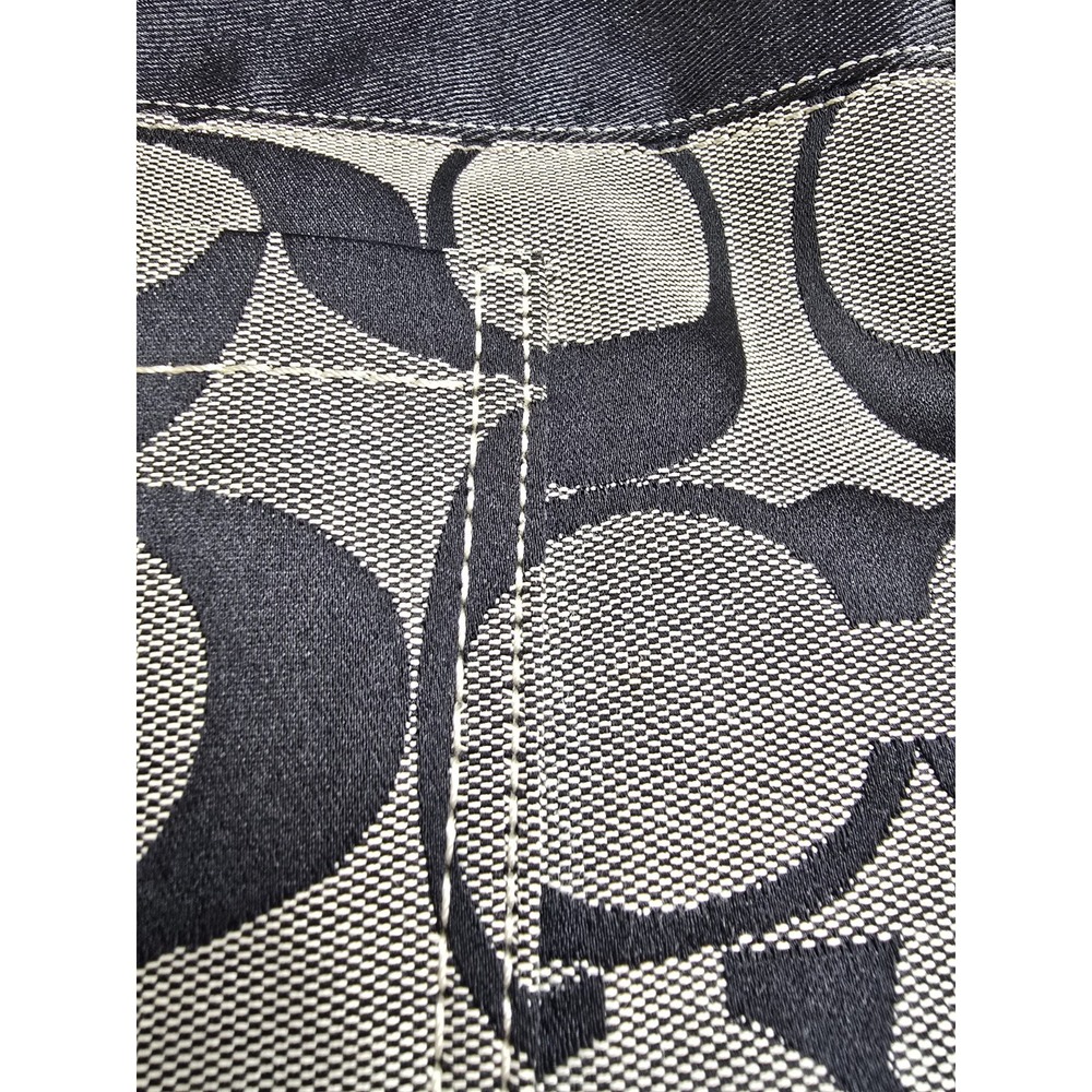 Coach Black 2007 Legacy Signature Monogram Jacquard Shoulder bag Hobo Y2K 11957 - Picture 10 of 10